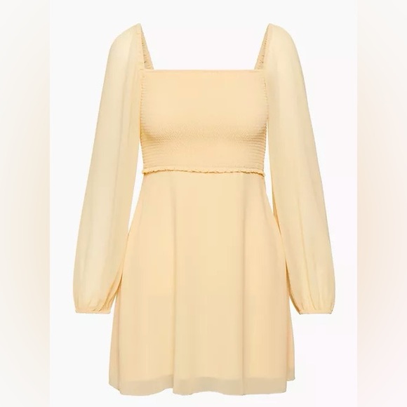 Aritzia Wilfred Villa Dress in Wheat - Picture 1 of 5
